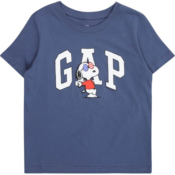 GAP Tričko SNOOPY USA modrá / červená / biela 64153263