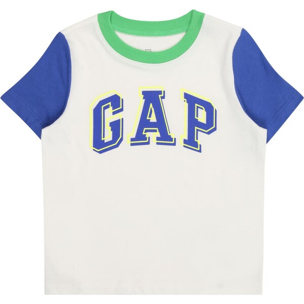 GAP Tričko modrá / limetová / biela 64153259