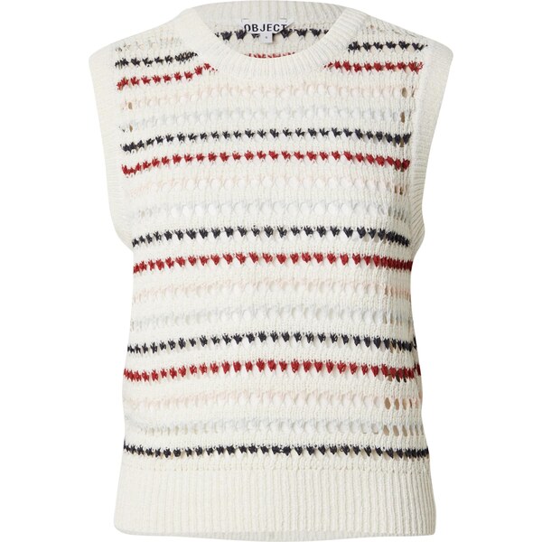 OBJECT Vyšívaný top OBJZELIA námornícka modrá / tmavočervená / biela 64167233