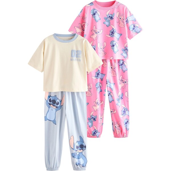 Next Pyžamo Stitch modrá / svetlomodrá / pastelovo žltá / ružová 64500852