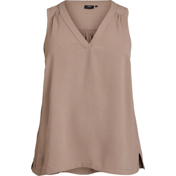 Zizzi Top Mfikka svetlohnedá 65881744