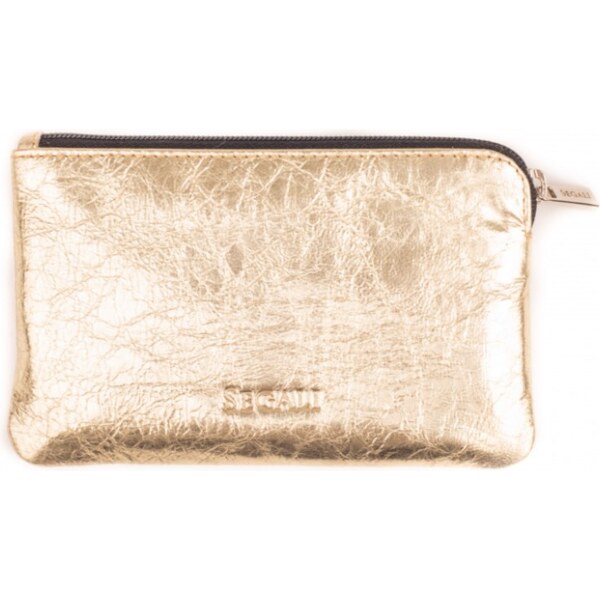SEGALI Kožená mini peňaženka-kľúčenka 7289 golden shiny 66590425