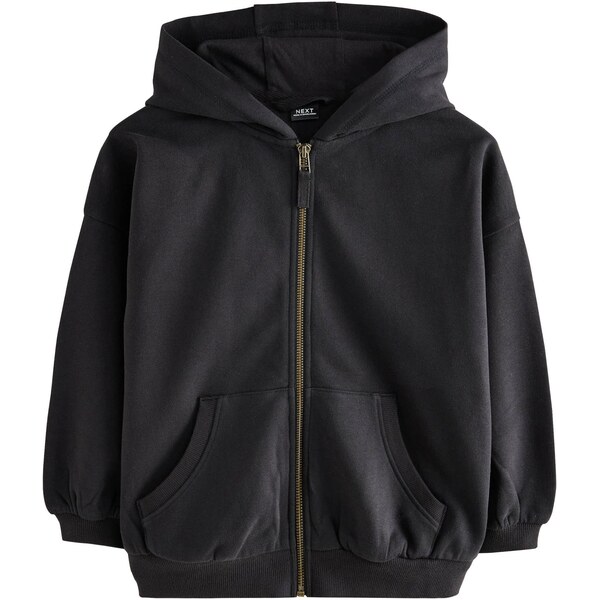 Next Tepláková bunda čierna 65878385