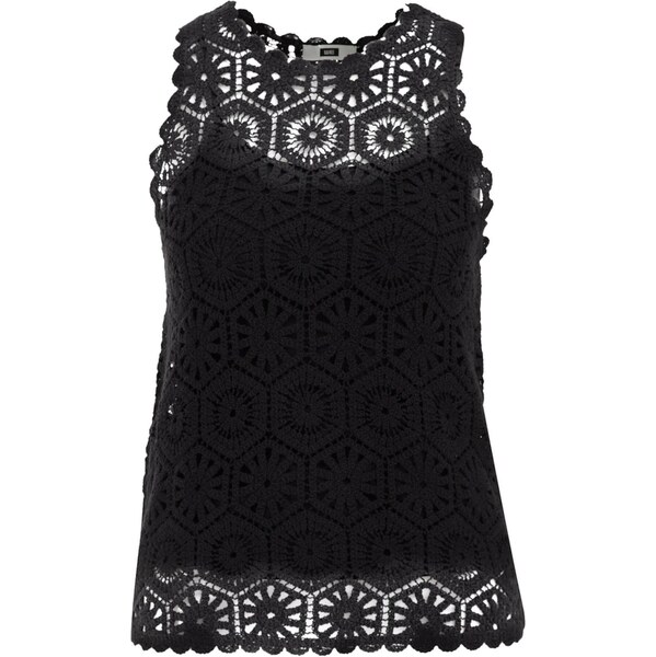 WE Fashion Vyšívaný top čierna 65881902