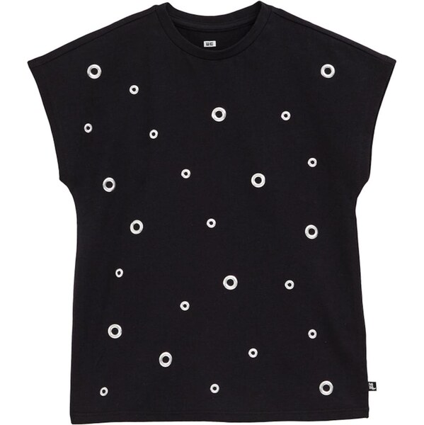 WE Fashion Tričko čierna / strieborná 65655073