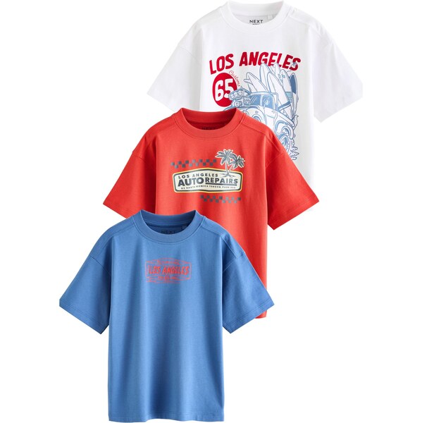 Next Tričko modrá / červená / biela 64488243