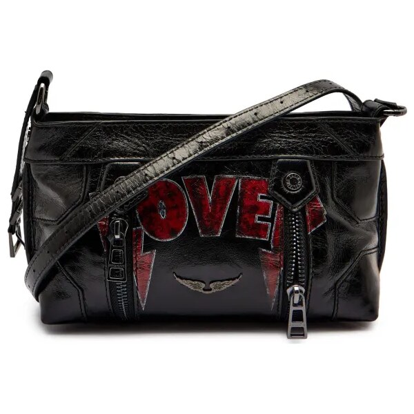 Zadig&Voltaire Kožená crossbody kabelka SUNNY MOOD PUNK 64170797