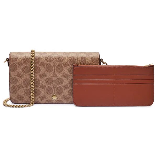 Coach Crossbody kabelka + puzdro na karty MILA | s prímesou kože 64168151