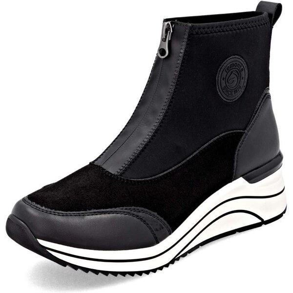 RIEKER Dámska členková obuv REMONTE D0T78-02 čierna W5 64174955