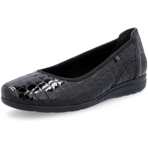 Dámske baleríny RIEKER L9350-01 čierna W5 64187220