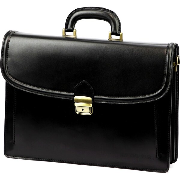 Gregorio Kožená aktovka Charlie tm. hnedá 63409694