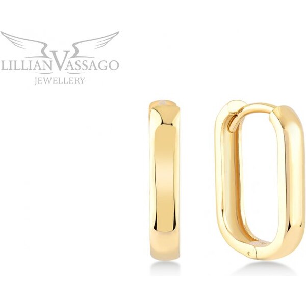 Lillian Vassago Zlaté lesklé atypické náušnice LLV06-GER359 64193288