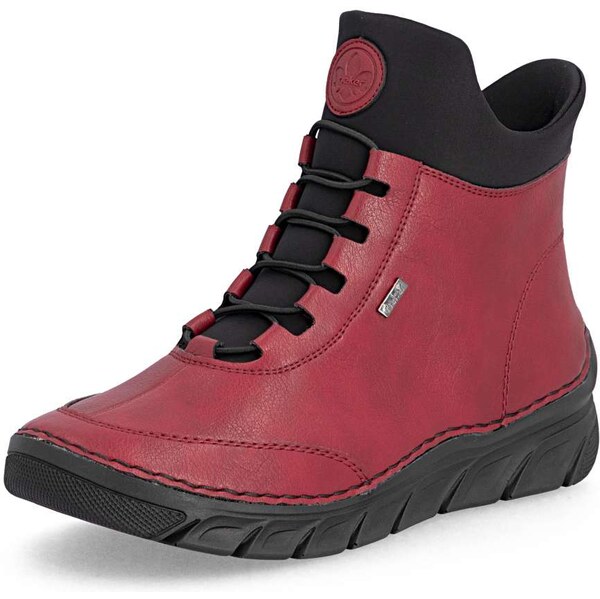 Dámska členková obuv RIEKER 55069-35 červená W5 64194942