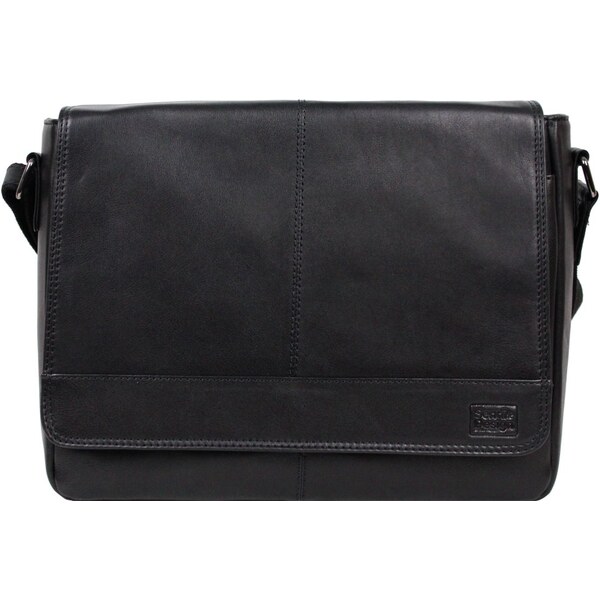 Sendi Design kožená taška cez rameno ORION čierna 52598658