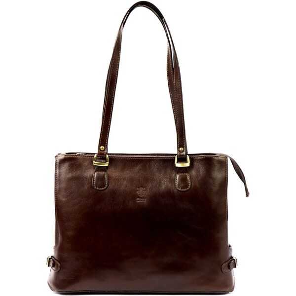 FLORENCE Dámska kožená kabelka PARIS hnedá 27976639