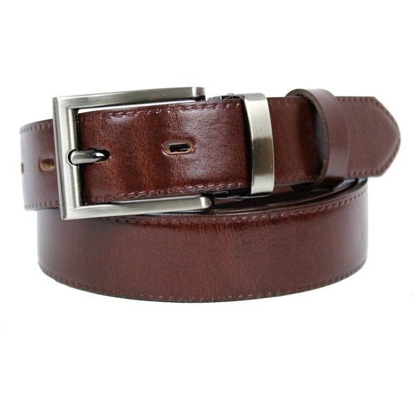 Penny Belts Pánsky spoločenský kožený opasok 230-020-1 tmavo hnedý 37585675