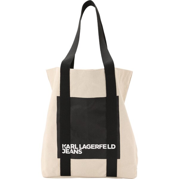 KARL LAGERFELD JEANS Shopper béžová / čierna 66257007