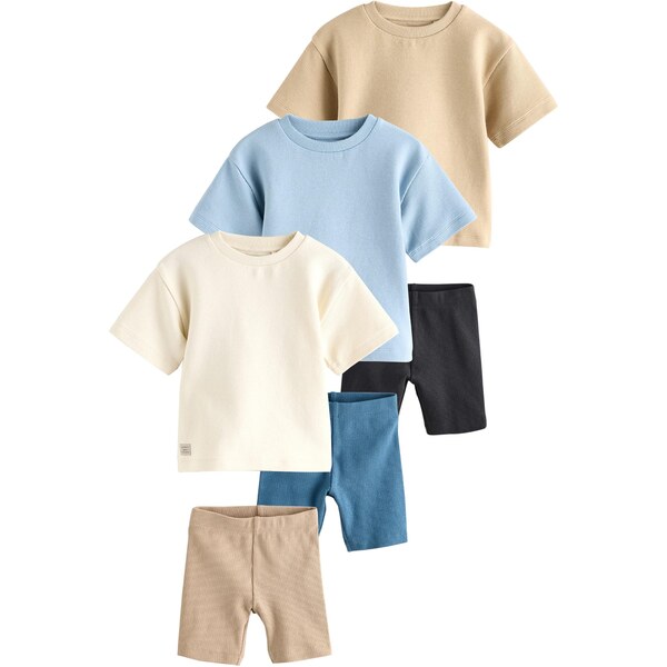 Next Set svetlobéžová / tmavobéžová / modrá / svetlomodrá 64293755