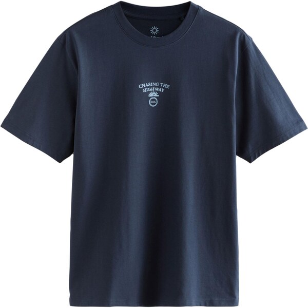 Next Tričko svetlobéžová / námornícka modrá 64201564