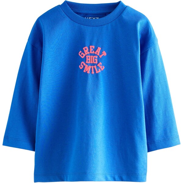 Next Tričko modrá / svetloružová 64488325