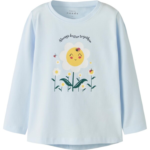 NAME IT Tričko NMFVIX svetlomodrá / žltá / tmavozelená / biela 64201722