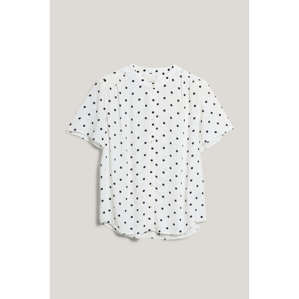 BLÚZKA GANT REG DOT PRINT BLOUSE EGGSHELL 63426147
