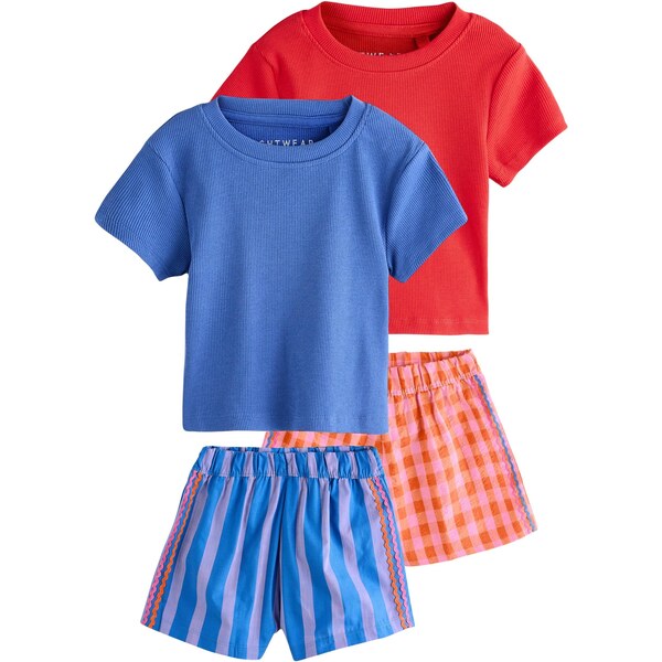 Next Pyžamo modrá / červená / biela 64201795