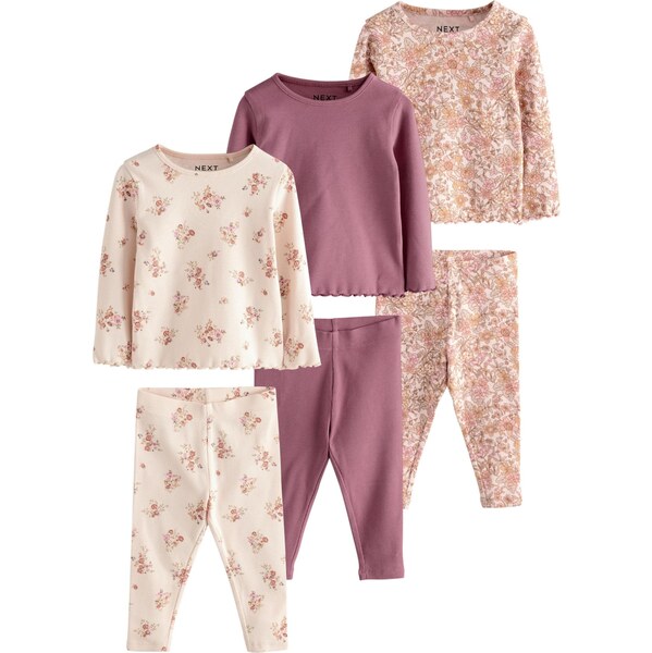 Next Set svetlobéžová / fialová / cyklaménová / ružová 64528730