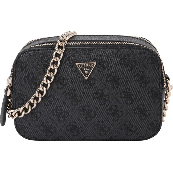 GUESS Taška cez rameno NOELLE II CROSSBODY CAMERA tmavosivá / čierna 64201871