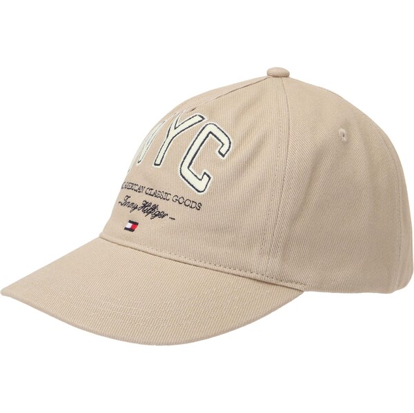 TOMMY HILFIGER Čiapka slonová kosť / kaki / čierna 64201955