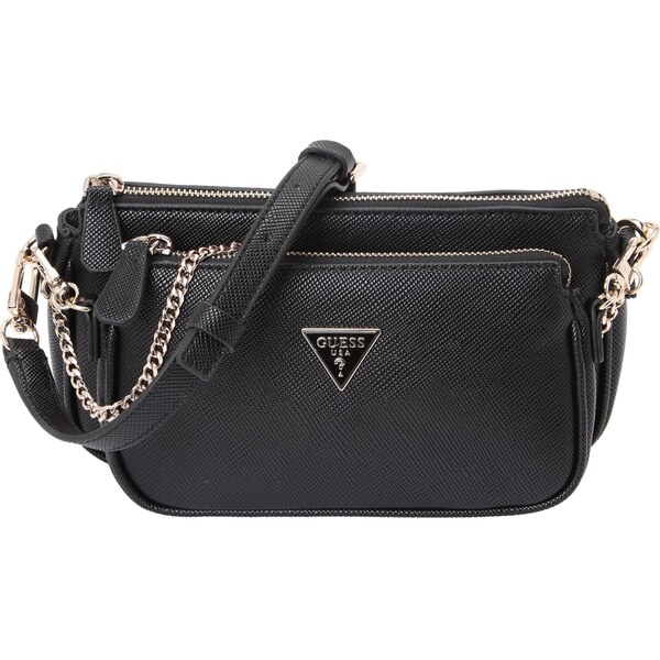 GUESS Taška cez rameno NOELLE II DBL POUCH CROSSBODY čierna 64202110