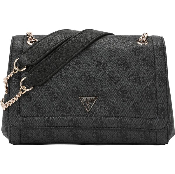 GUESS Taška cez rameno NOELLE II CNVRTBLE XBODY FLAP grafitová / 64202111