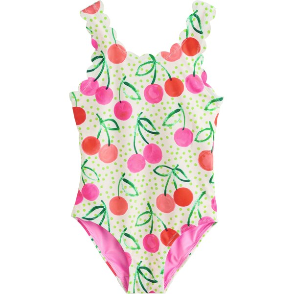 Next Jednodielne plavky zelená / ružová / čerešňová / šedobiela 64216507