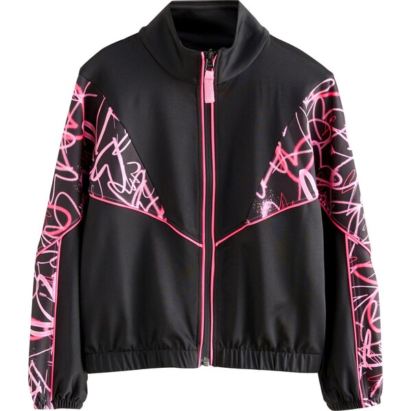 Next Tepláková bunda ružová / ružová / čierna / biela 65878423