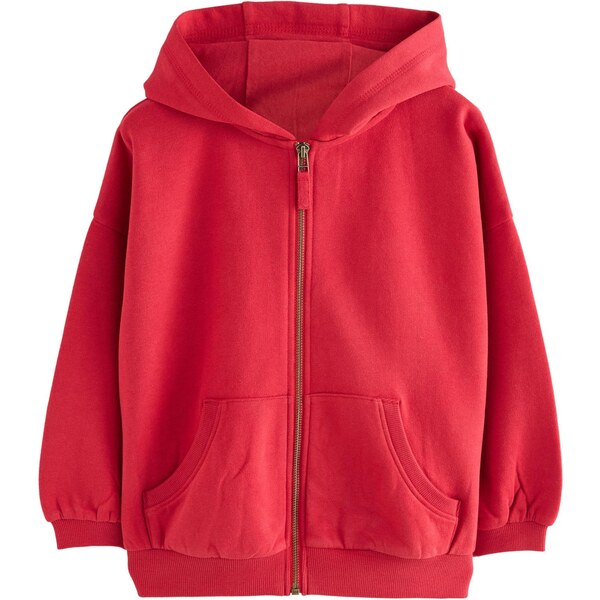 Next Tepláková bunda červená 65878386