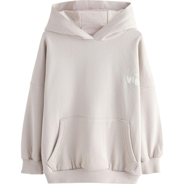Next Mikina sivobéžová / biela 65875438