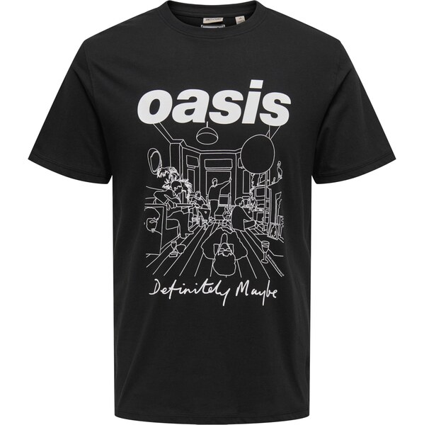 Only & Sons Tričko ONSOASIS čierna / biela 64201911