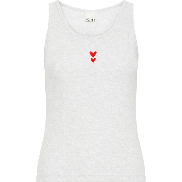 ICHI Top ICHXNOELLE sivá melírovaná / červená 64201952