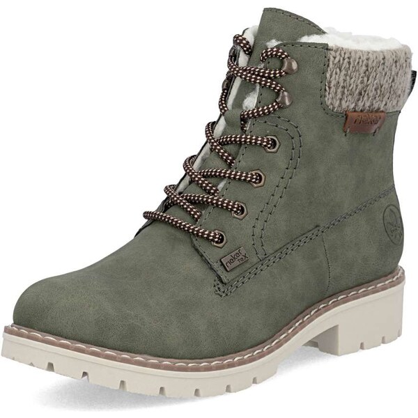 Dámska členková obuv RIEKER Y9118-54 zelená W5 64202986