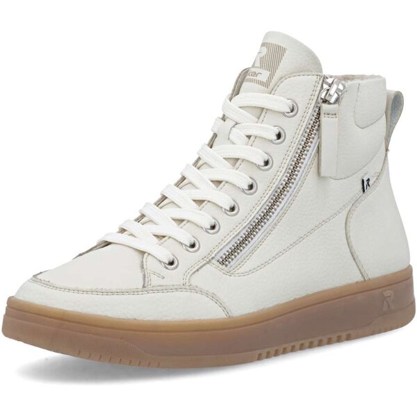 Dámska členková obuv RIEKER W1971-80 biela W5 64203400