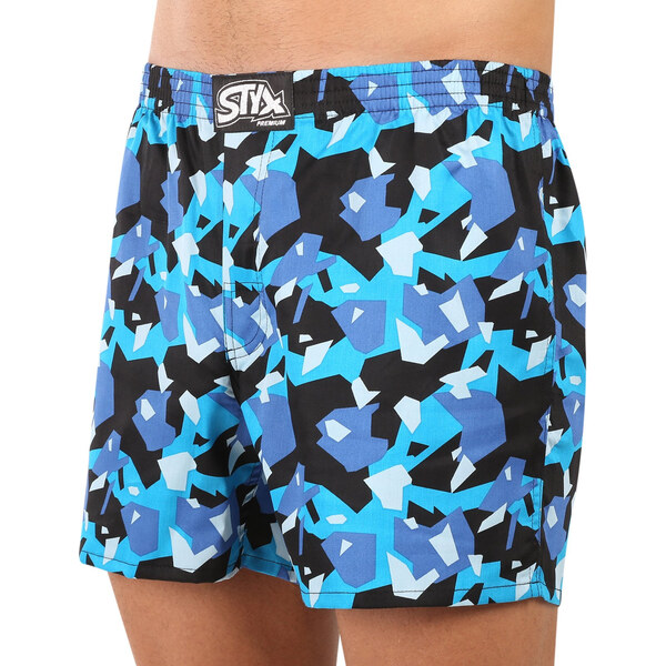 Pánske trenky Styx premium art klasická guma maskáč hranatý (AP1858) 64203915