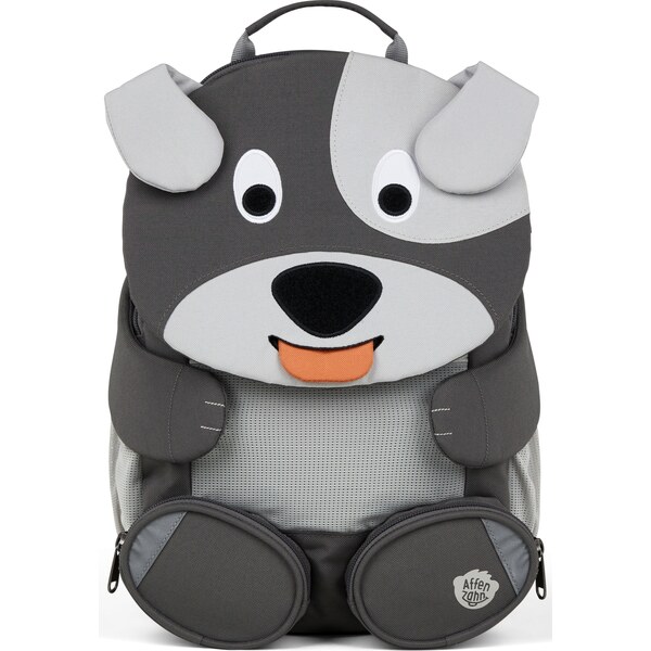 Affenzahn Detský batoh do školky Large Friend Dog- grey 8l 64205483