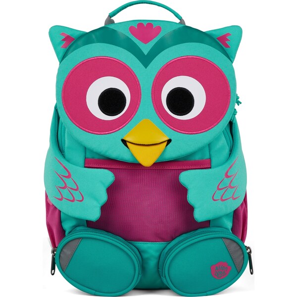 Affenzahn Detský batoh do školky Large Friend Owl- turquoise 8l 64205485