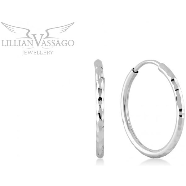 Lillian Vassago Kruhové náušnice z bieleho zlata 1,8 cm LLV06-GER340 64206705