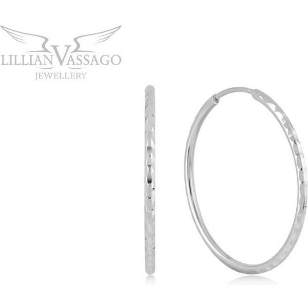Lillian Vassago Kruhové náušnice z bieleho zlata 2,3 cm LLV06-GER339 64206706