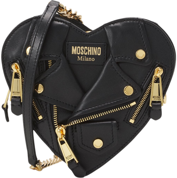 MOSCHINO Heart Black crossbody kabelka 64208328