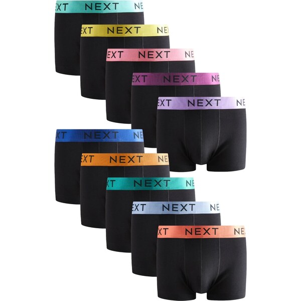 Next Boxerky žltá / nefritová / fialová / čierna 65678139