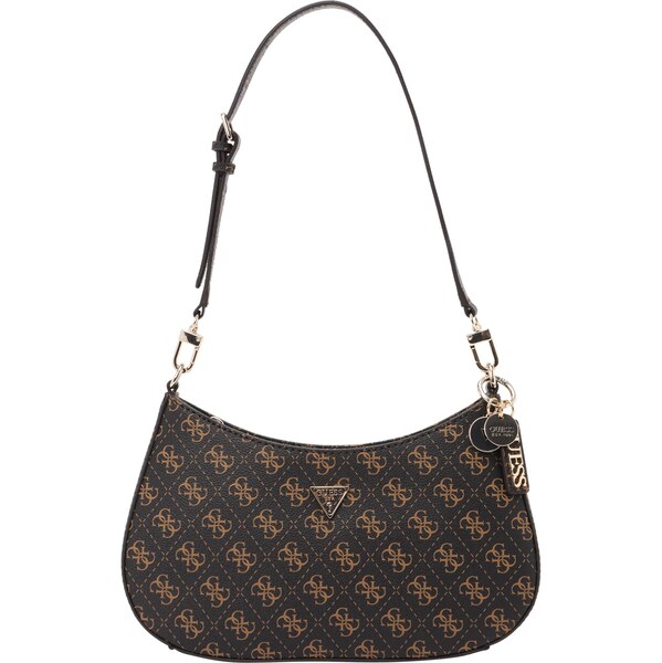 GUESS Kabelka na rameno NOELLE II TOP ZIP SHOULDER BAG karamelová / 64217150