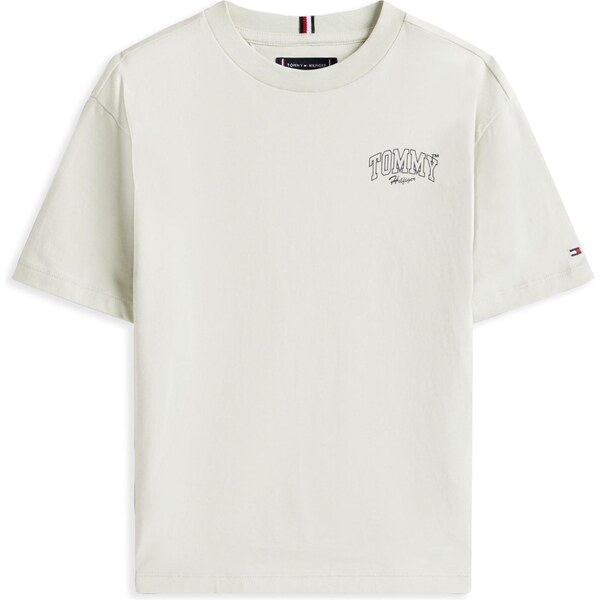 TOMMY HILFIGER Tričko VARSITY pastelovo zelená / čierna 64217195