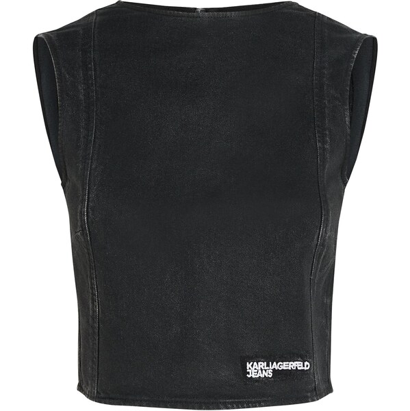 KARL LAGERFELD JEANS Top čierny denim 64528558